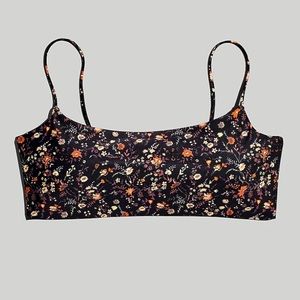 Madewell Tie-Back Bikini Top in Free Floral